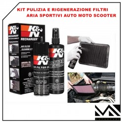 KIT PULIZIA FILTRI ARIA SPORTIVI K&N PER MOTO DA CROSS