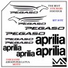 KIT ADESIVI stickers decal PER APRILIA PEGASO CUBE TRAIL STRADA COLORE NERO