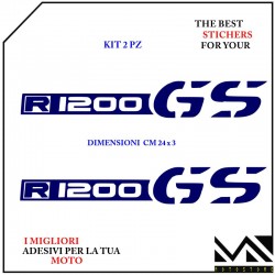 KIT ADESIVI Stickers BECCO ANTERIORE MOTO BMW R1200 GS ADVENTURE COLORE BLU
