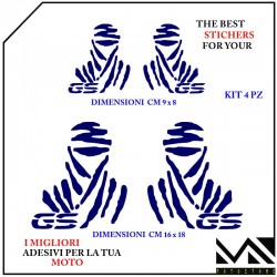ADESIVI Stickers Decal PER VALIGE MOTO BMW GS R1200 R 1250 LOGO DAKAR MOTORCYCLE 