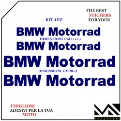 KIT ADESIVI Stickers Decal PER MOTO BMW MOTORRAD SPORT COLORE BLU