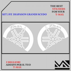 ADESIVI DIAPASON GRANDI STILIZZATI CON SCRITTA T MAX PER T MAX 500