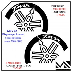 ADESIVI DIAPASON GRANDI STILIZZATI CON SCRITTA T MAX PER T MAX 500