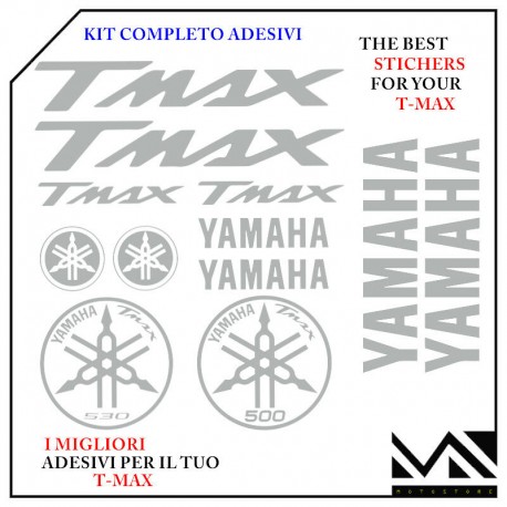 KIT SERIE DI ADESIVI YAMAHA T- MAX 500 - 530 12 PEZZI
