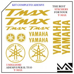 KIT SERIE DI ADESIVI COMPLETA PER YAMAHA TMAX T- MAX 500 530 DI COLORE ORO
