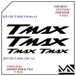 KIT 4 PEZZI 2 MISURE DI ADESIVI SCRITTE TMAX T- MAX 500 - 530