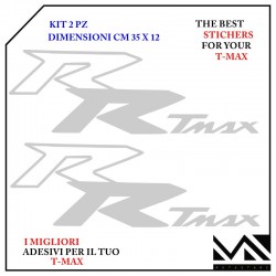 KIT 2 ADESIVI RR TMAX SCUDO ANTERIORE PER YAMAHA TMAX T- MAX