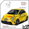 KIT 1 ADESIVO CON LOGO SCORPIONE ABARTH PER FIAT 500 595 695 PUNTO MOD 2 CENTIMETRI 30 X 27