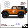 ADESIVI STELLA LOGO US ARMY stickers SCRITTA PER JEEP 4x4