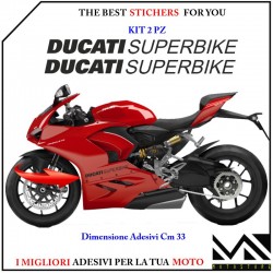 KIT ADESIVI "DUCATI SUPERBIKE" per DUCATI 899 1199 1299 PANIGALE COLORE NERO