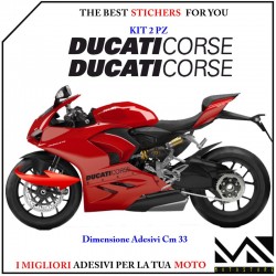 KIT ADESIVI "DUCATI CORSE" per DUCATI 899 1098 1198 1199 1299 PANIGALE NERO