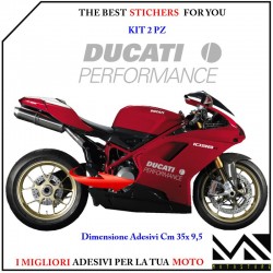 KIT ADESIVI DUCATI PERFORMANCE CARENE 899 1098 1198 1199 1299 PANIGALE ARGENTO