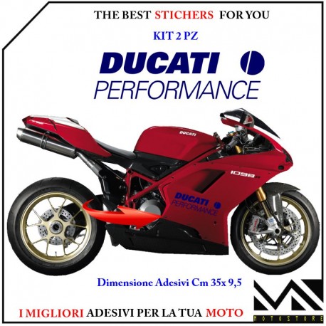 KIT ADESIVI DUCATI PERFORMANCE CARENE 899 1098 1198 1199 1299 PANIGALE BLU